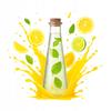 5x IBIZA Glass Bottles 240ml Carafe for Water, Juice, Alcohol, Liqueurs, Olive Oil