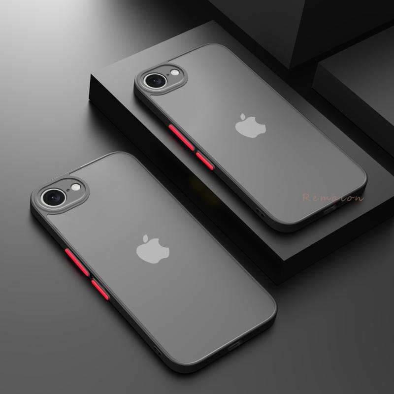 Для iPhone 16E Чехол SE4 Твердый ПК Броня Матовый Роскошный Цветовая блокировка Ударопрочный Защитник камеры Чехлы для iPhone 16e Обложка