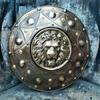 Medieval Knight Metallic  24" Lion Face Round Shield Cosplay/Halloween Costume