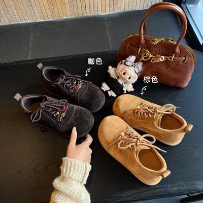 Увеличение роста до 5 см Женские туфли Boken 2025 осень удобные ретро маленькие повседневные туфли-хлебцы расшитые одинарные туфли~