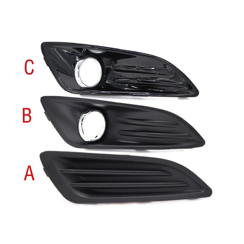 For Ford Fiesta 2013 2014 2015 Car Front Bumper Fog Light Lamp Bezel Frame Cover Grille Shell Cap Hood