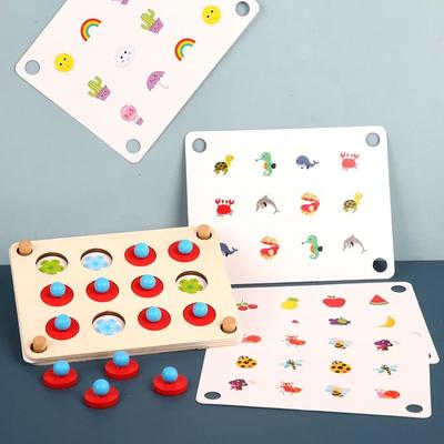 Детские игрушки Игры на память Фрукты Животные Познание Монтессо Развивающие Интерактивные Игрушки для детей от 3 до 6 лет