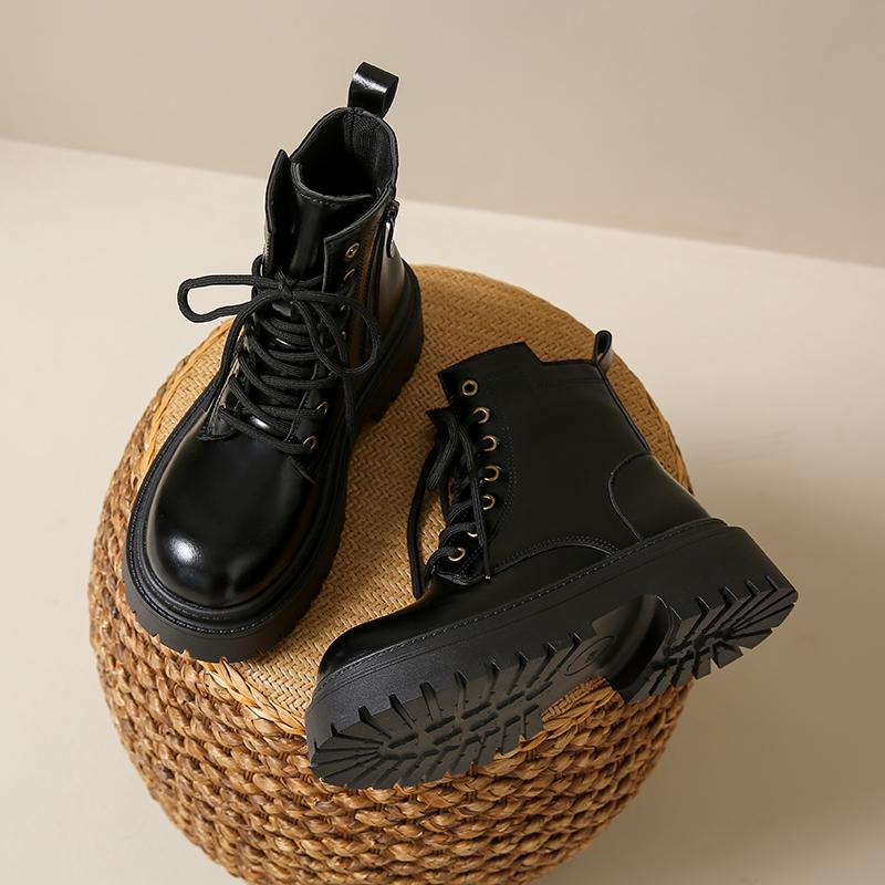 Women Warm Lined Martin Boots High Top Shoes Winter Walking and Commuting Casual Outdoor Travel Seasonal Everyday Footwear Sizes 35-42