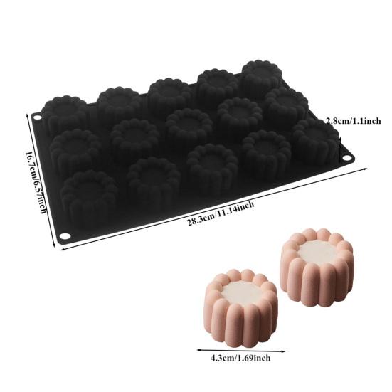 Silicone Cake Mold Square Heart Shapes Mousse Chocolate Desserts Mold Cake Pan Muffin Mold Flexible Baking Tools