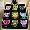 1PC Cute cartoon animals Print Flannel Blanket, High quality Comfortable for All Seasons, Home Decor, Warmth and Comfort, Perfect for Christmas Gifts