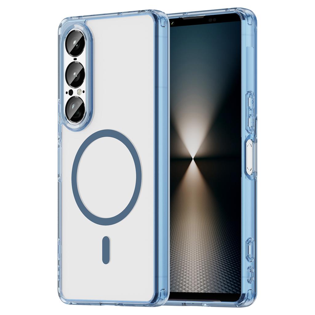 Sony Xperia 1 VII Phone Case,Transparent Magnetic Shockproof Slim Phone Case Cover for Sony Xperia 1 VII