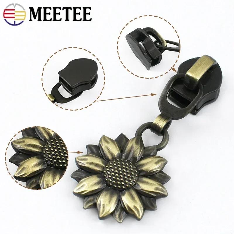 5/10/30 шт. Пулер для молнии №5 для нейлоновых молний, одежда, сумки, декор, ползунок для молнии, ручка, головка молнии в виде подсолнуха, ремонт, швейные принадлежности