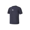 Fitness Series Letter Print Breathable Sports Short Sleeve T-Shirt Men Tops Royal-Blue A11M421120FNV