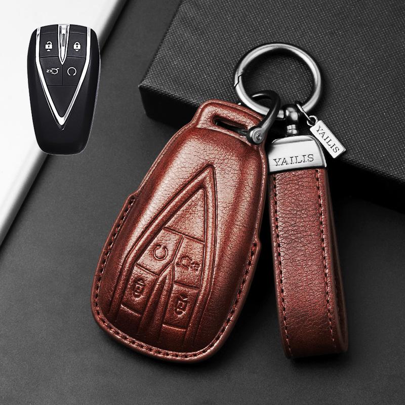 For Changan CS75 CS55 Plus Eado CS35 Plus Oshan X7 UNI-T UNI-V Car Key Case Protective Cover Keychain Shell Fob Auto Accessories