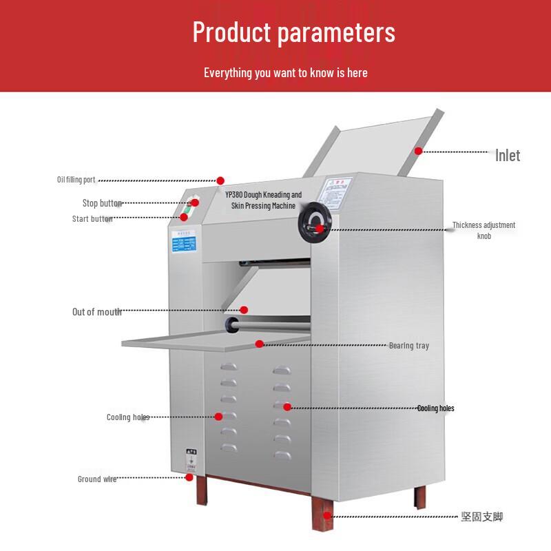 Commercial Electric Dough Press and Noodle Maker