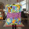 Halloween fantasy comedy adventure cartoon movie Scooby-Doo blanket soft home furnishing nap decoration four seasons warm Sherpa blanket U16