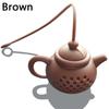 New Silicone Tea Brewer Teapot Shaped Water Filter Silicone Tea Separator Creative Tea Filter Silicone Tea Leaker