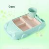 Bamboo Fiber Kids' Cartoon Car Tableware Set – Creative Divided Bowl Gift
