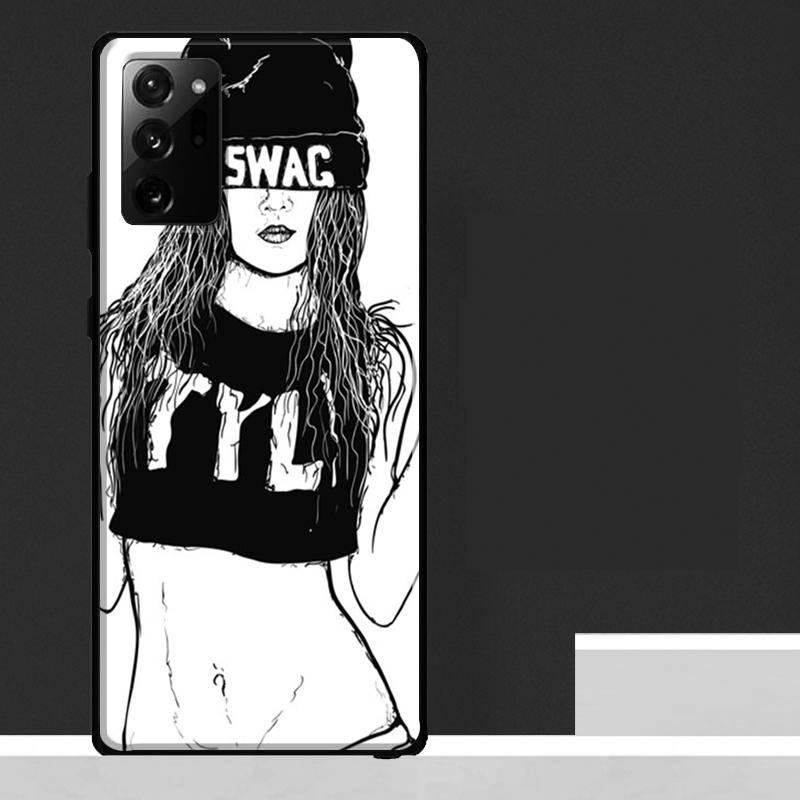 Bad Girl Case For Samsung Galaxy S25 Ultra S21 S22 S23 S24 Ultra S9 S10 S20 Plus S25 FE Phone Cover