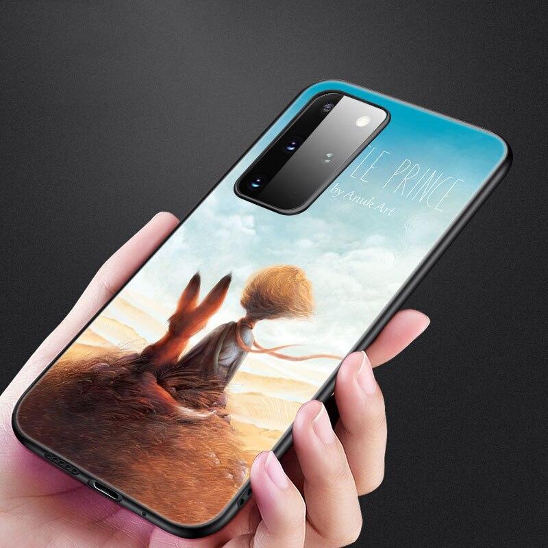 Чехол для телефона «Маленький принц с лисой» для Samsung Galaxy S20 S21 FE S10 Lite Note 20 10 Lite S8 S9 S10E S10 Plus, ультра черный чехол