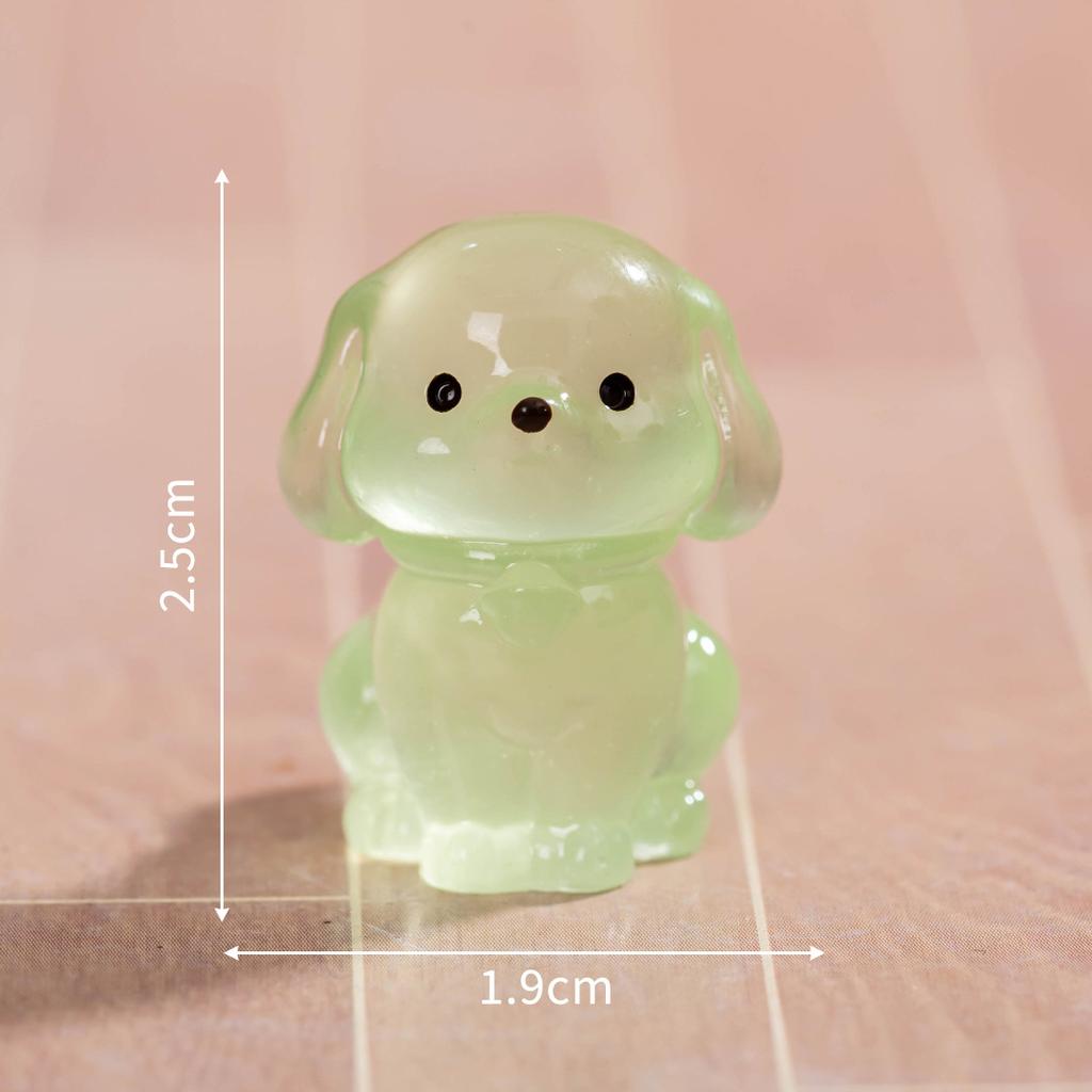 Micro Landscape Cartoon Cute Glow-in-the-dark Small Golden Retriever Animal Doll Diy Decorative Accessories Desktop Ornaments