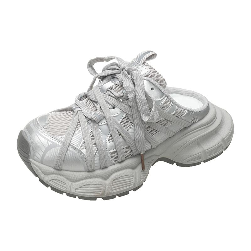 Модные женские полушлепанцы на платформе, женские сандалии, удобные слипоны, кроссовки для женщин, трендовые мюли, сандалии для хайкинга для женщин, для улицы