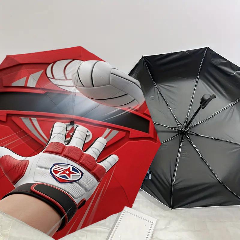 1PC Volleyball Umbrella-8-Rib Reinforced, Automatic Open, Lightweight & Durable, Fashion Accessory for Outdoor, H0335