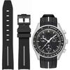 20-мм ремешок для часов Omega X Swatch MoonSwatch Ремешок для часов Omega и Swatch Резиновый ремешок Omega...