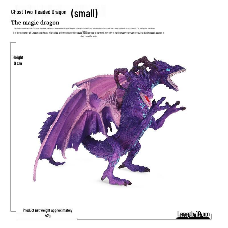 Dinosaur & Dragon Plastic Toy Set: Mythical Animal Figures for Kids