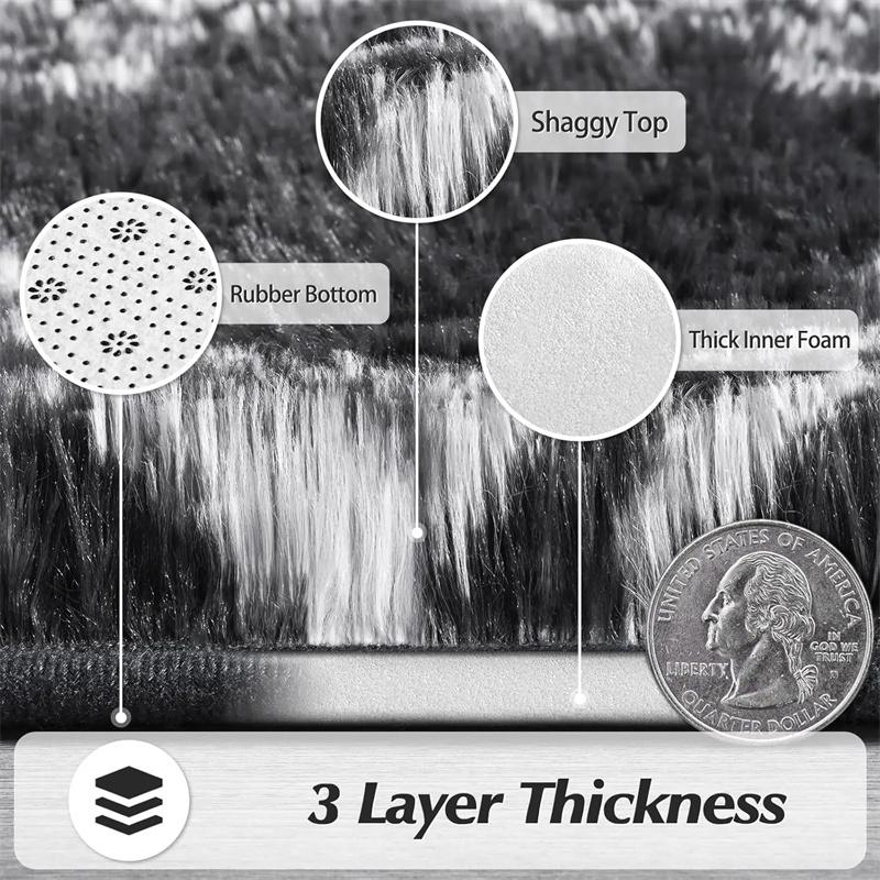 Большие ворсистые ковры для спальни, супер мягкие плюшевые пушистые ковры, ковер для гостиной, нескользящий коврик для пола в помещении, пушистые ковры, домашний декор