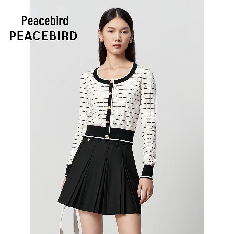 Женский вязаный свитер PEACEBIRD с круглым вырезом