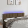 VidaXL LED Headboard Bedroom Furniture Double Bed Accessory Head of Bed Frame Interior Dark Brown 3121613