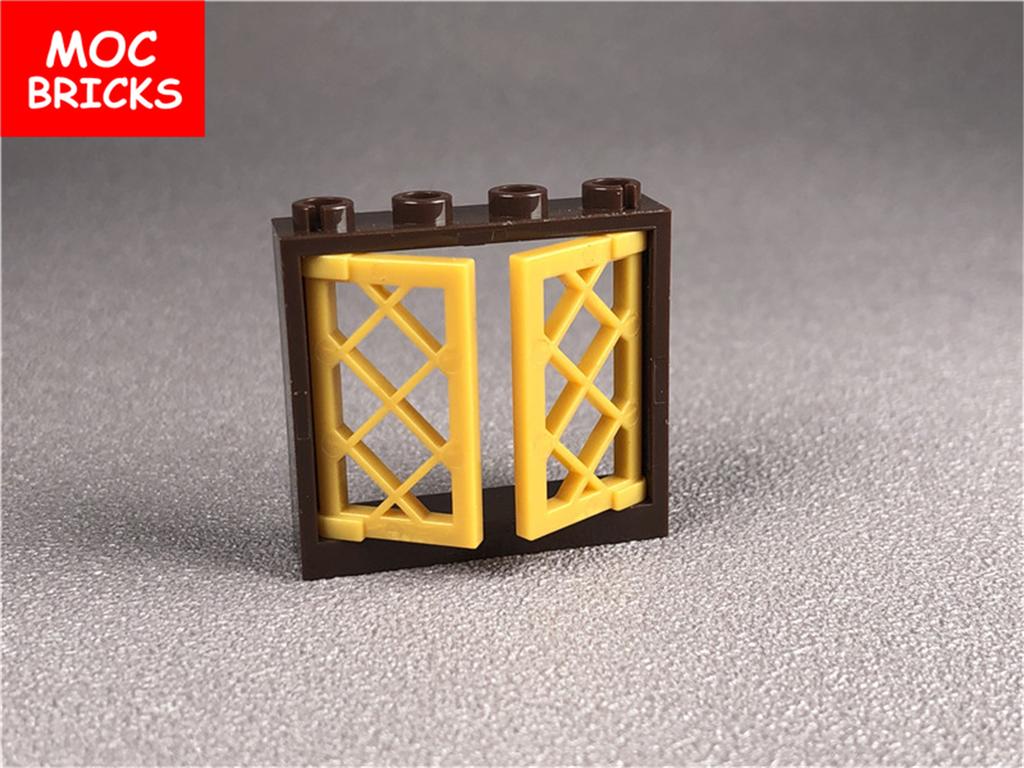 MOC Кубики Городской Дом Окно 1x2x3 1x2x2 30044 60607 Образовательные Собранные Строительные Блоки Модель Архитектура Детские Игрушки