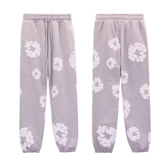 Женские спортивные штаны с эластичной талией, регулируемые на шнурке, женские спортивные брюки с цветочным принтом, спортивные повседневные брюки