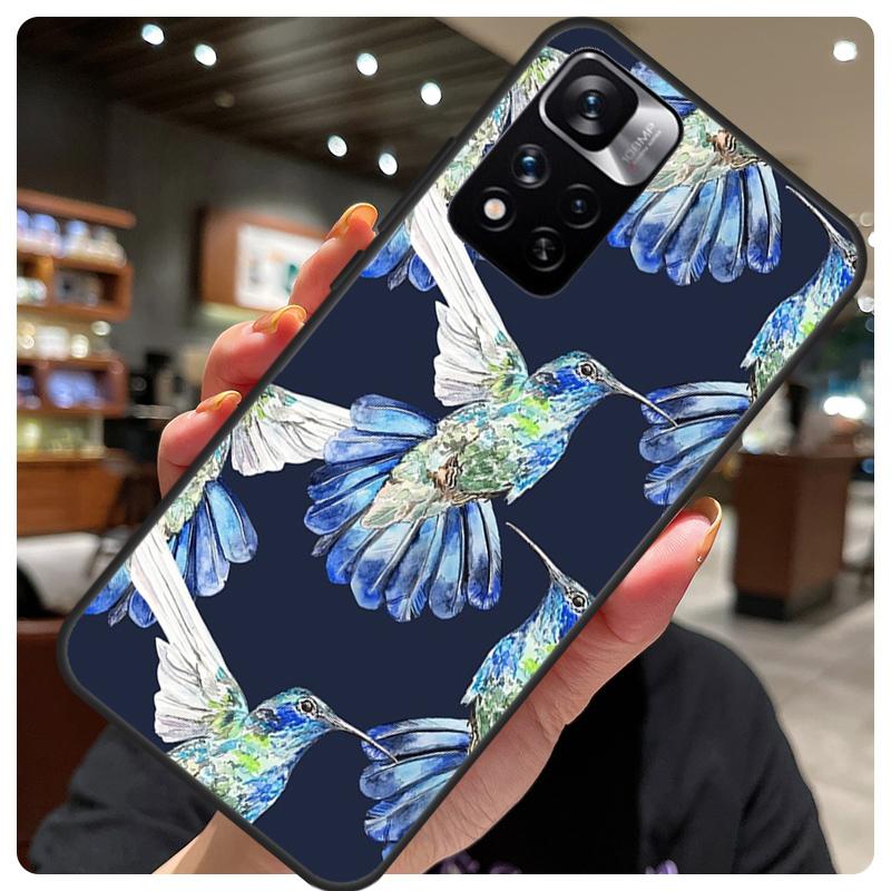 Hummingbird For Redmi Note 11 Pro Case For Redmi Note 12 8 9 10 Pro 8T 9S 10S 11S 12S 12C 9C 10C Coque