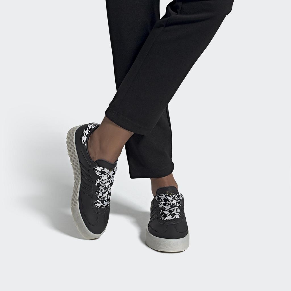 Adidas Оригинальные кроссовки Sambarose с низким верхом Женские кроссовки Черный Золотой Белый FV0779