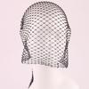Trendy Rhinestone Fishnet Headscarf: Shiny Diamond Head Cover & Face Mask for Festivals