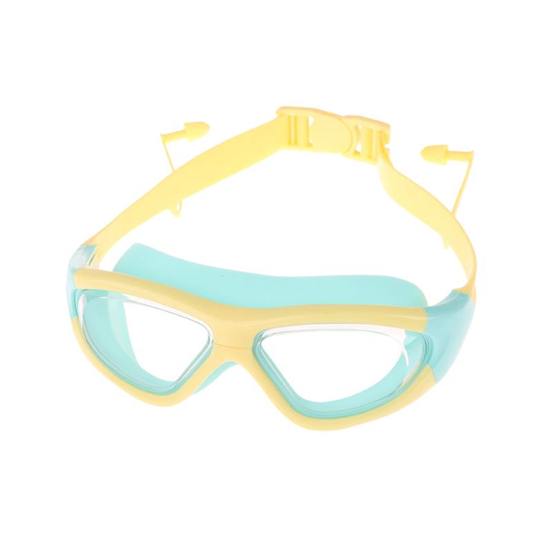 Professional Swimming Goggles Kids Swimming Glasses With Earplugs Anti-Fog Uv Silicone Waterproof Swimming Eyewear For Children