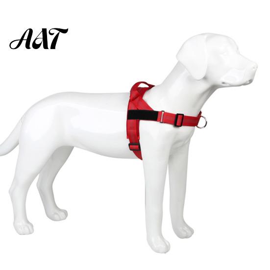 Reinforced Stitching Pet Body Harness No Pull Dog Harness, Adjustable Nylon Vest with Handle, Breathable Ergonomic Chest Protector for Walking