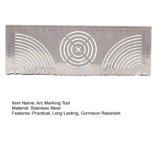 Инструмент для маркировки угловой дуги, регулируемый линейный дуговой разметчик двойного назначения, многоцелевой инструмент для маркировки металла для металлообработки, машиностроения, строительства