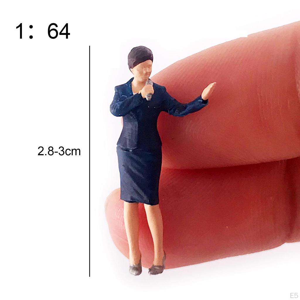 1/64 Трансляционная фигурка, окрашенные фигурки, живая сцена для диорам, коллекции, набор для строительства, архитектура