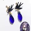 Game Genshin Impact Wanderer Kunikuzushi Scaramouche Cosplay Balladeer Asymmetric Earrings Women Eardrop Jewelry Accessories
