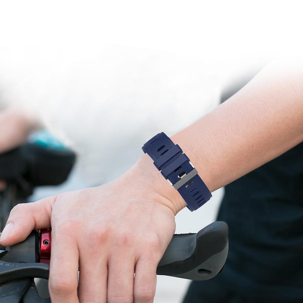 For Samsung Galaxy Watch3 45mm/Galaxy Watch 46mm/Huami Amazfit Pace Silicone Watch Band Textured 22mm Wrist Strap