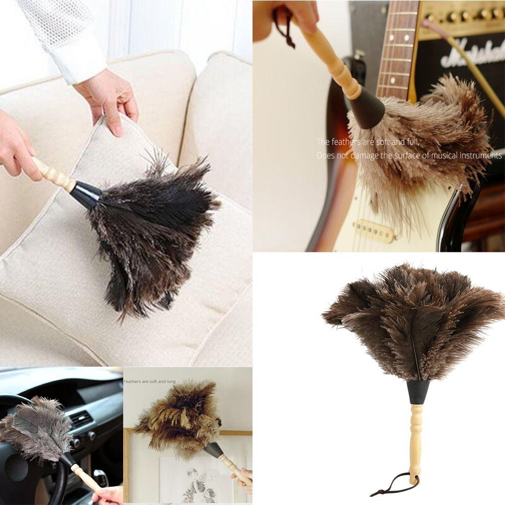Hand Household Cleaning Tool Ostrich Feather Brush Duster Dust Removal Ostrich Feather Fur Brush
