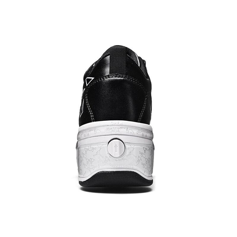 КонькиРоликовые туфли Деформация Обувь для паркура Четыре колеса Кроссовки Роликовые коньки для взрослых подростков Мужчины Женщины Унисекс