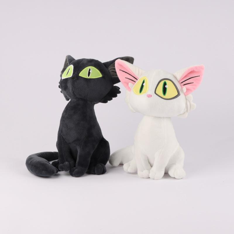 Suzume no Tojimari, анимационные периферийные устройства, черный кот, белый кот, министр, плюшевая игрушка, фигурка, Рождественский подарок, праздничные игрушки