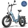 Электровелосипед Fafrees FF20 Polar 20" Мотор 500 Вт Складной Электровелосипед для Взрослых 7 Скоростей LCD Дисплей 48 В 24 Ач Макс. Нагрузка 150 кг