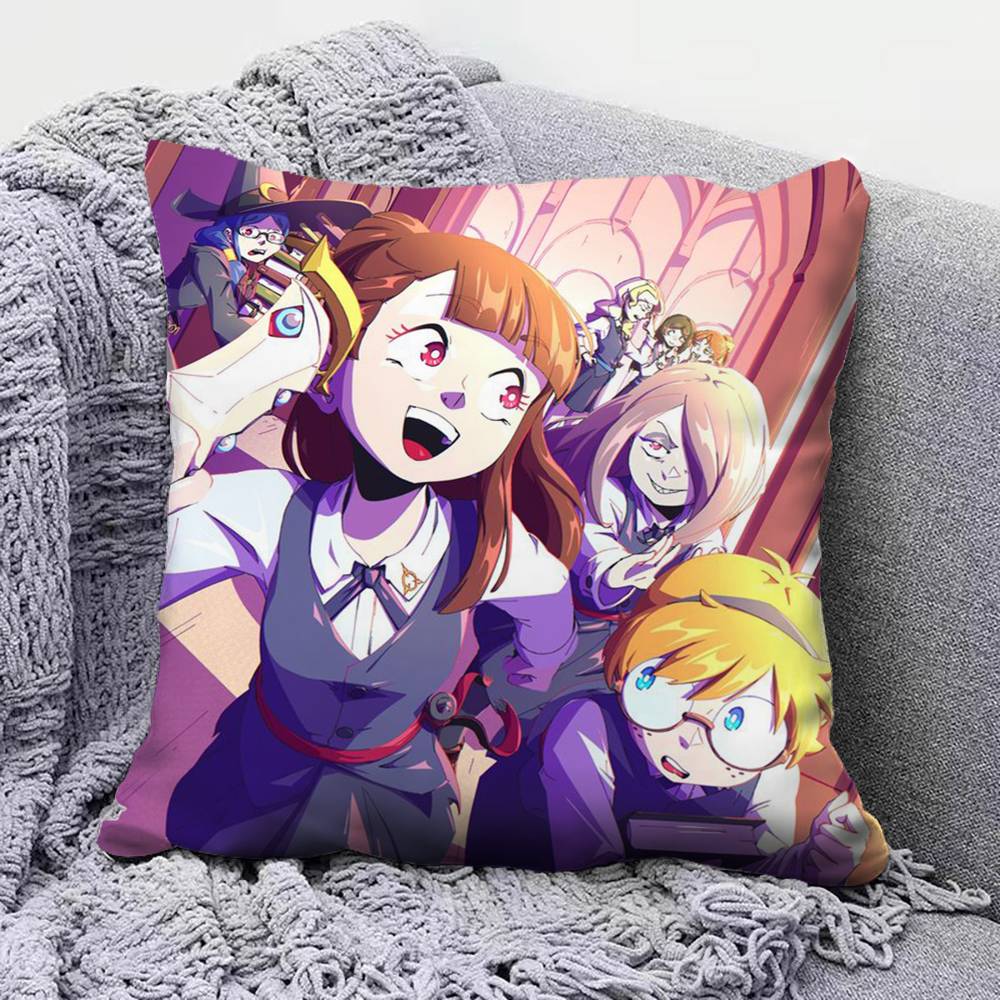 Akko Lotte Sucy Маленькая witchesкая академия Аниме Чехлы на подушки для дивана и Декоративные наволочки на заказ