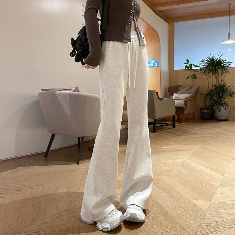 Женские повседневные спортивные брюки клеш с высокой посадкой