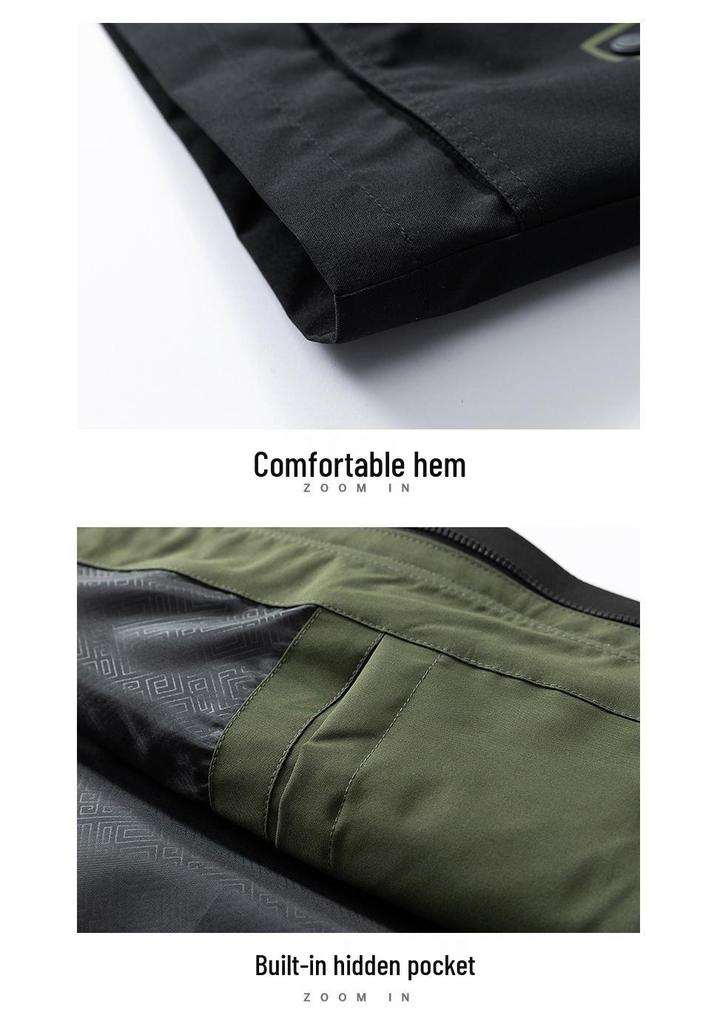 2025 Spring Hooded Casual Soft Shell Jacket - Unisex American Style with Large Pockets