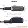 Светодиодные указатели поворота мотоцикла, янтарный поворотник, встроенное реле вспышки, индикатор потока воды, универсальные стоп-сигналы 12 В