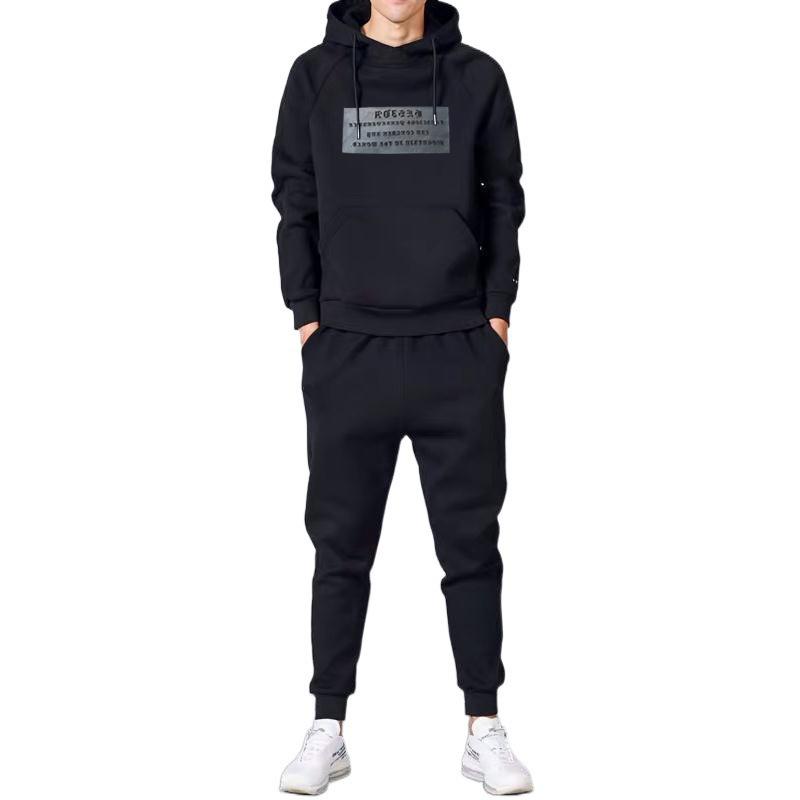 Мужской повседневный трехсекционный костюм с худи и жилетом для осени/зимы – Стильный, простой и спортивный.