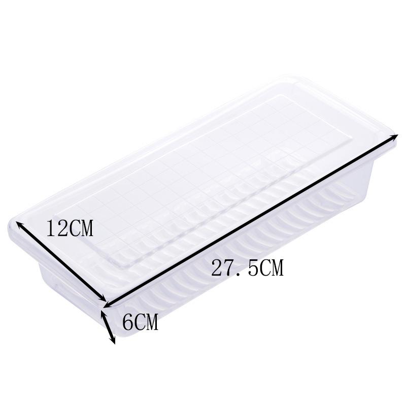 Refrigerator Fresh Storage Boxes Food Preservation Box Container with Lid Fridge Sealed Drainable Vegetable Organizer