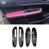 For Peugeot 307 2004 2005 2006 2007 2008 2009 2010 2011 2012 2013 4pcs Car Door Armrest Panel Microfiber Leather Cover Trim