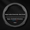 Suede Leather All Seasons Car Steering Wheel Cover Sports style Universal Ultra-Thin Non-Slip Round Breathable Car Steering Wheel Protector